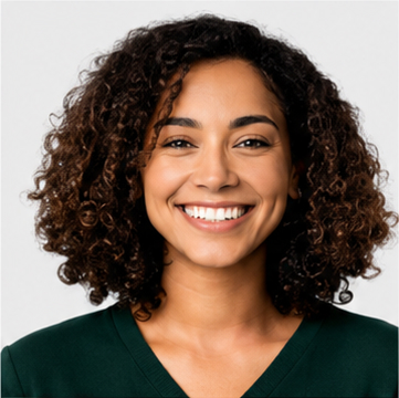 Woman smiling