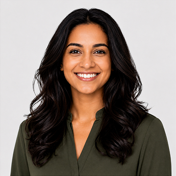 Woman smiling