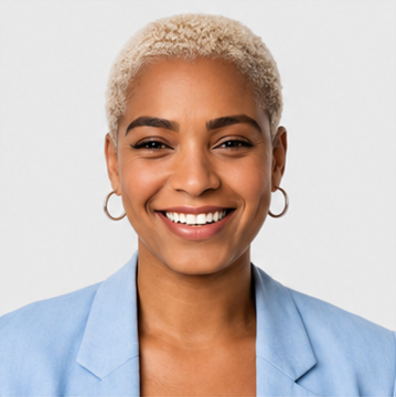 Woman smiling