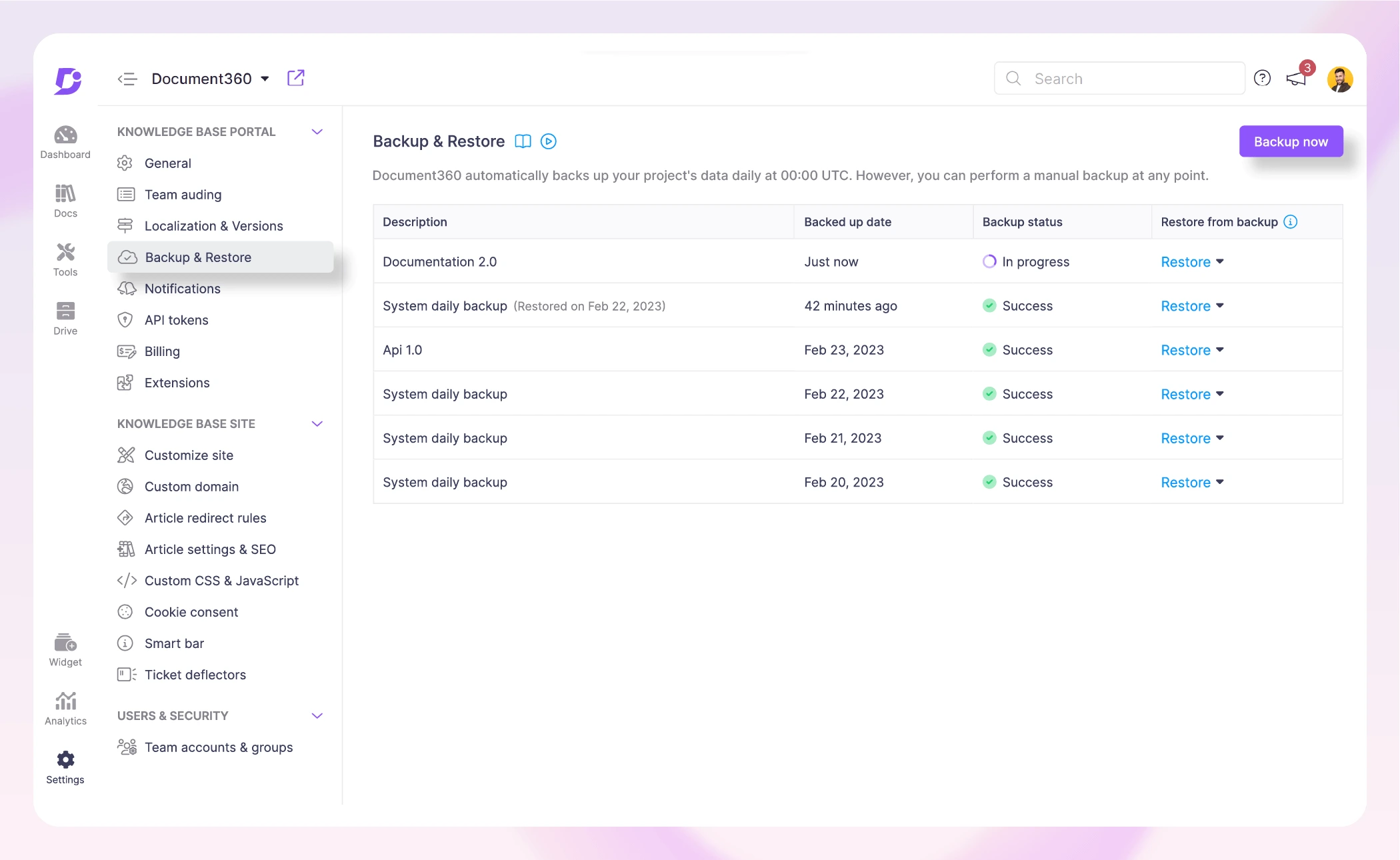 content review history