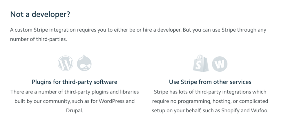 Stripe information for users from all backgrounds