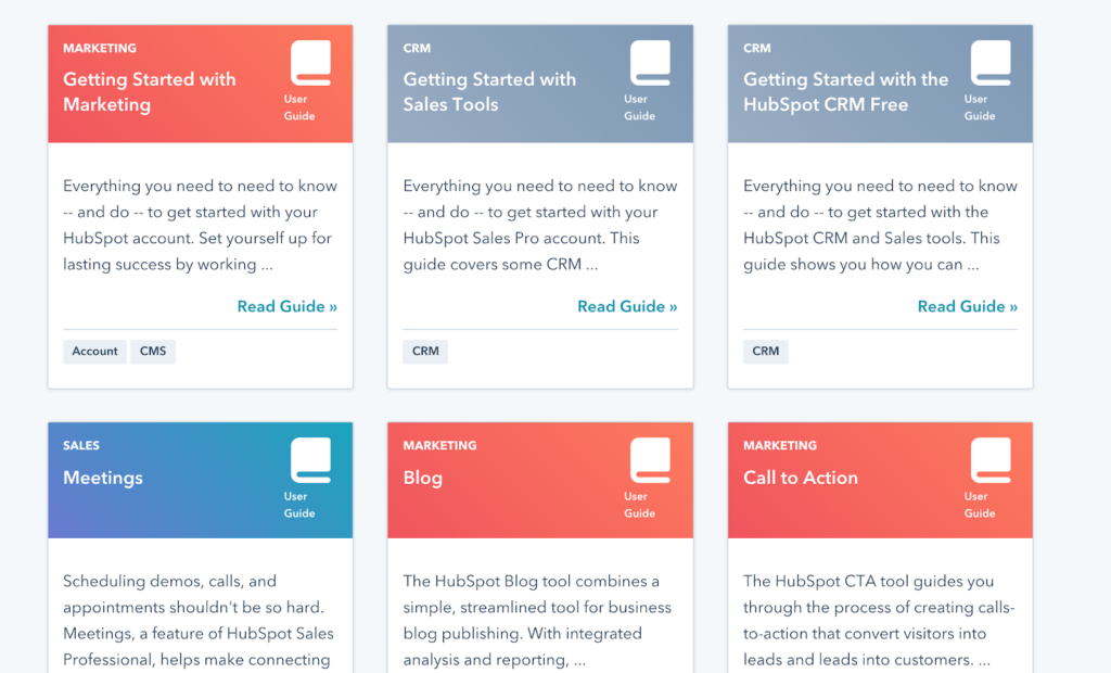 Hubspot’s User Guides - Tear Down of Hubspot Knowledge base