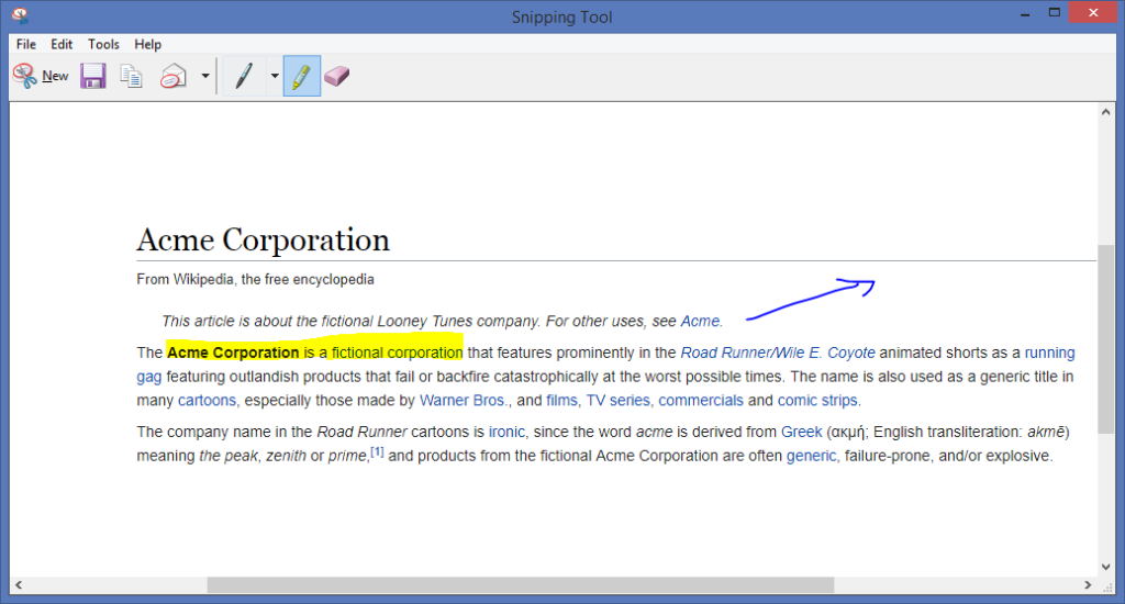 Snipping Tool formatting - Tools for Technical Writing