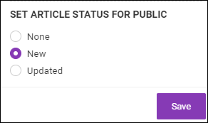 Article Status Indicator - July 2018 Product Update