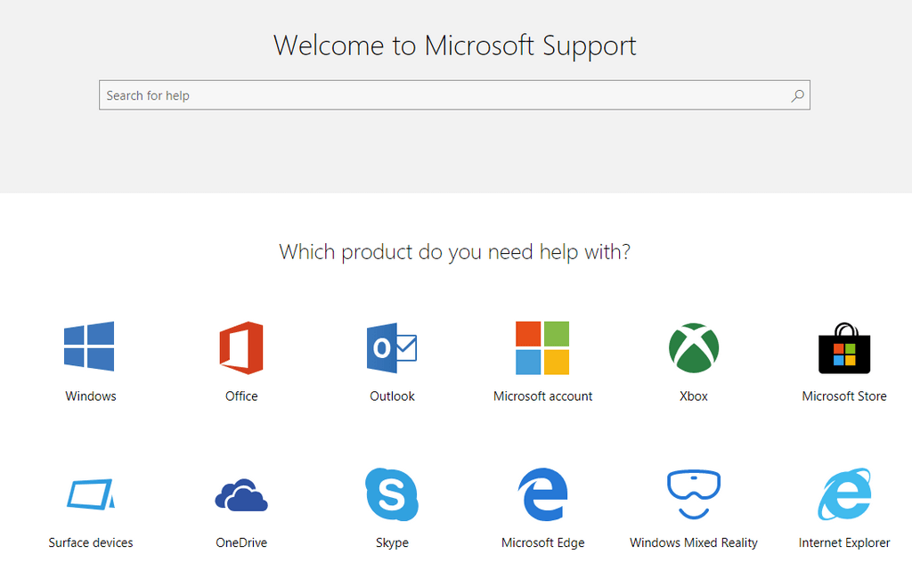 microsoft support home