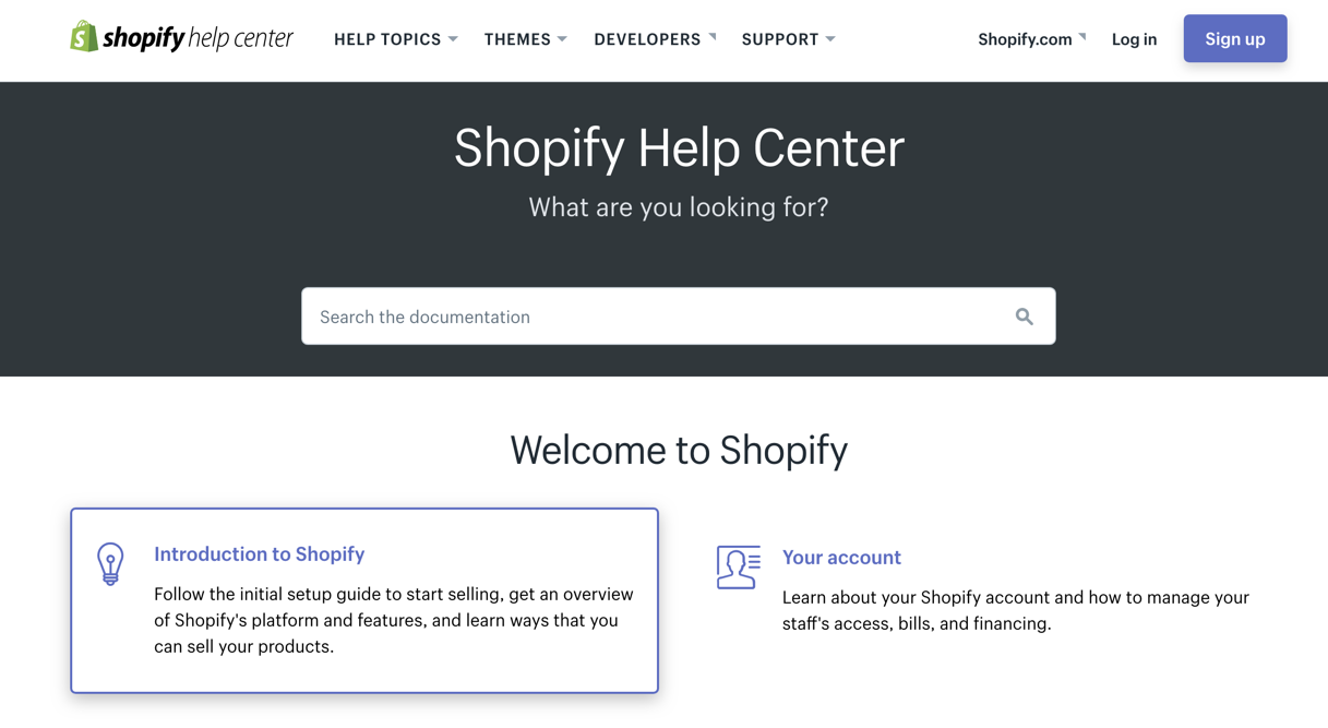 Shopify-ux