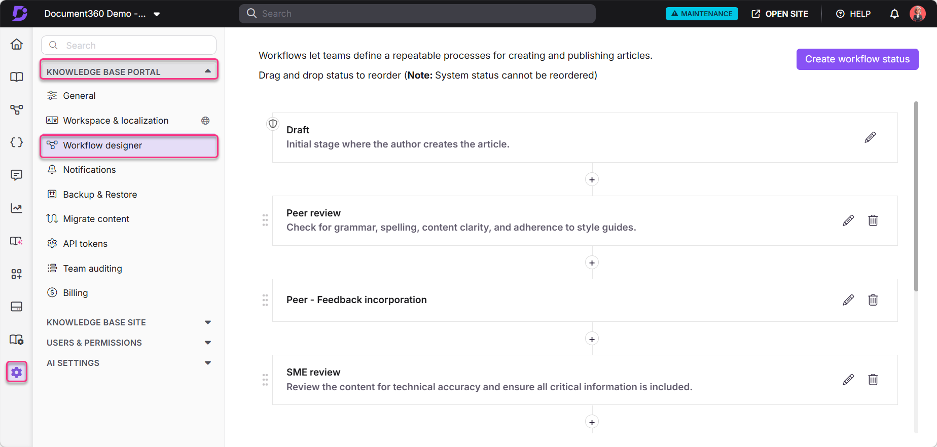 Workflow designer