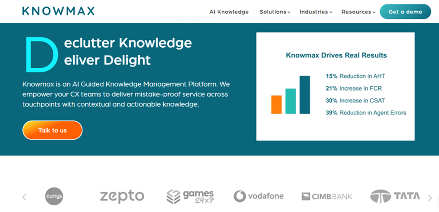 knowmax homepage