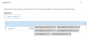 office 365 anti-spam external email forwarding