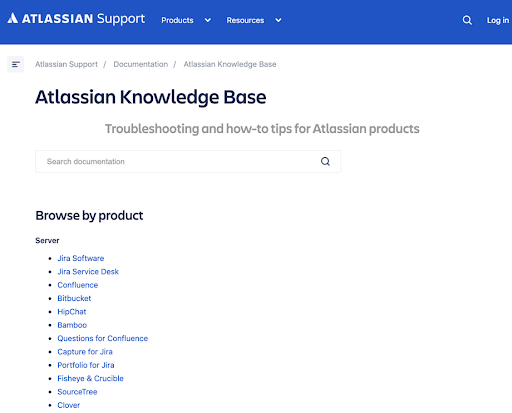 Atlassian confluence knowledge base example
