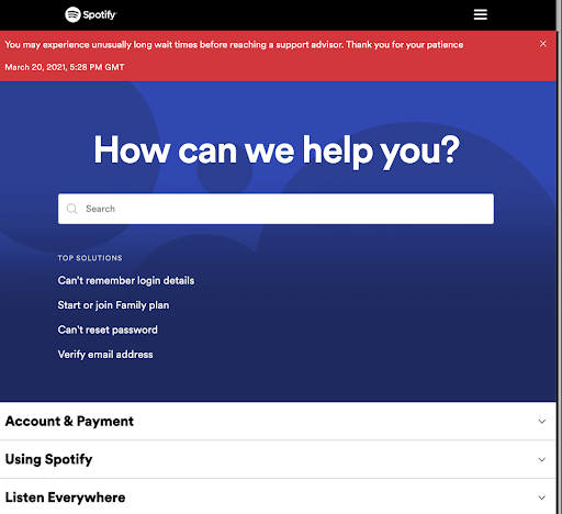 spotify knowledge base example
