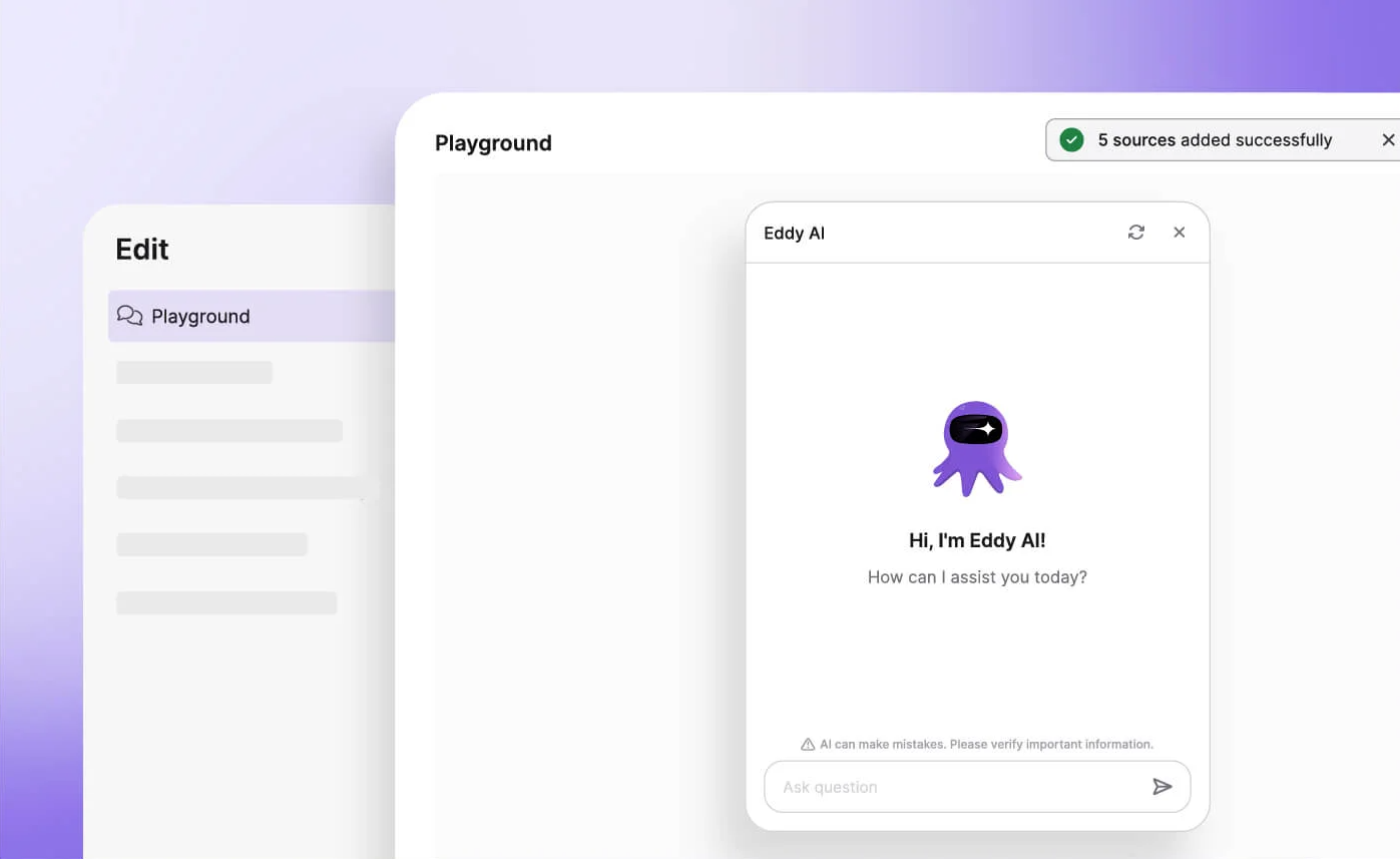 knowledge base chatbot eddy ai
