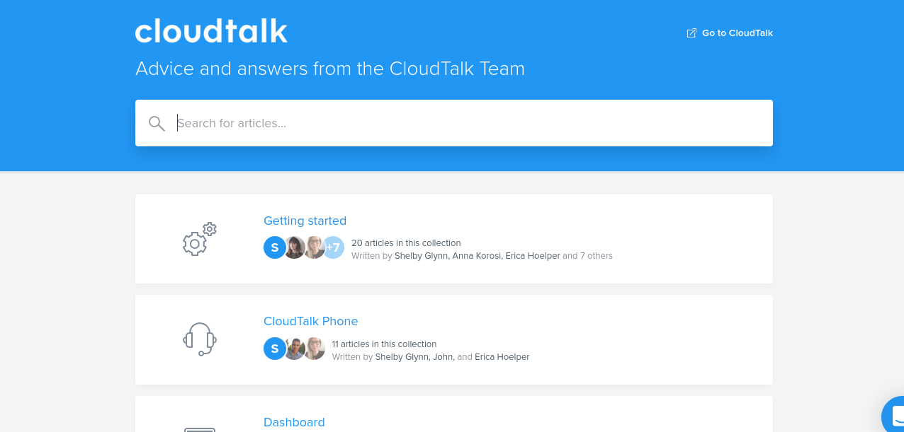 cloudtalk knowledge base