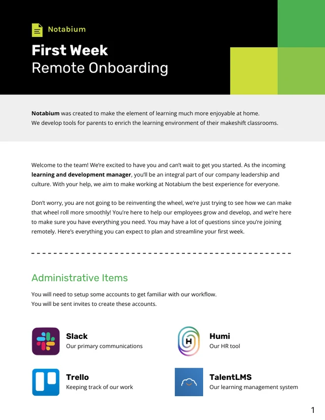 Remote onboarding