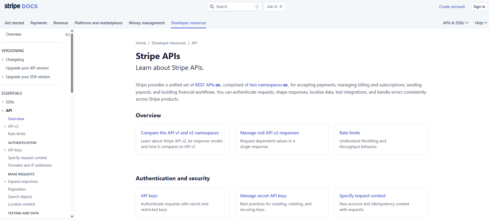 Stripe api