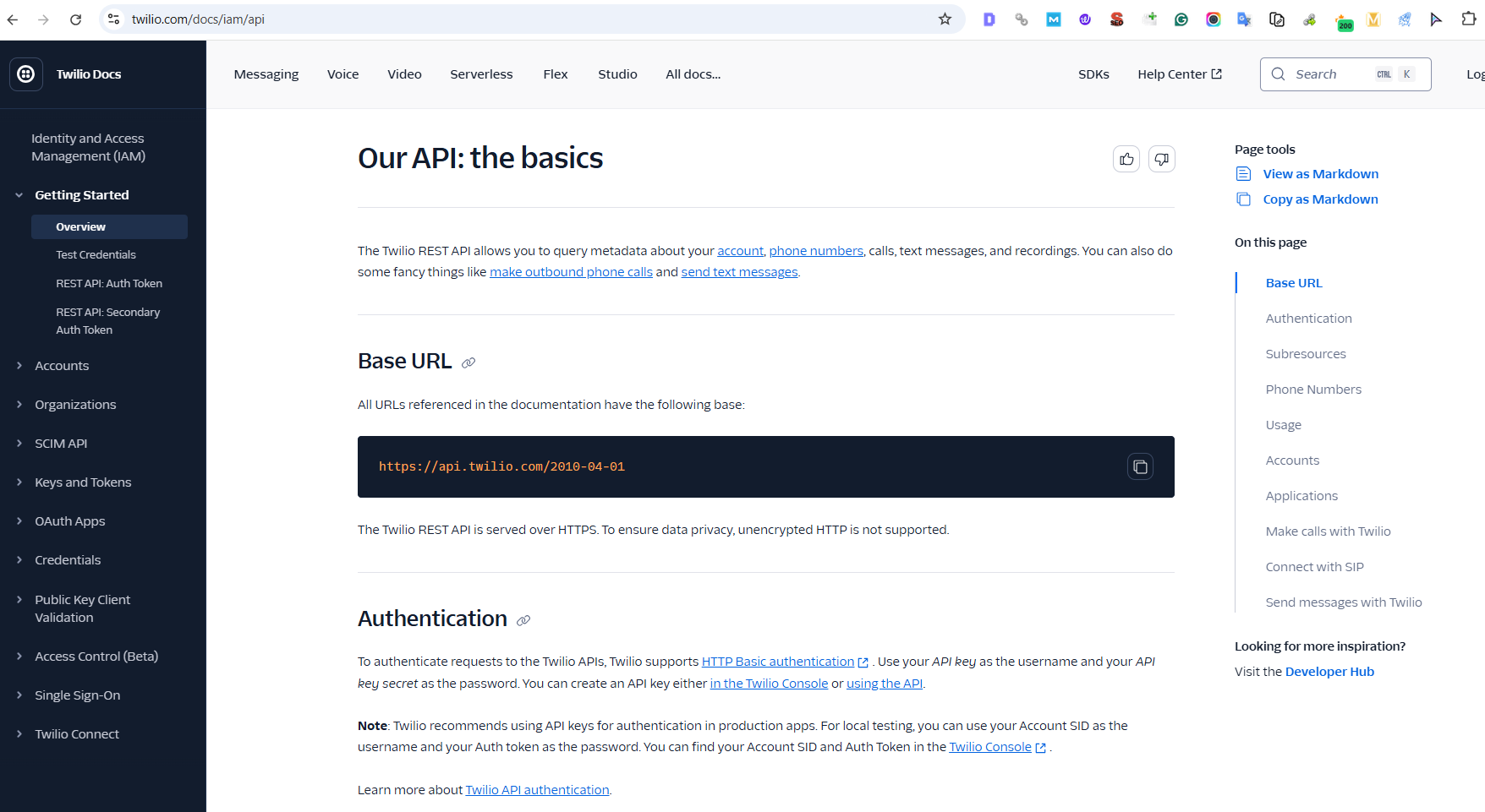 Twilio api