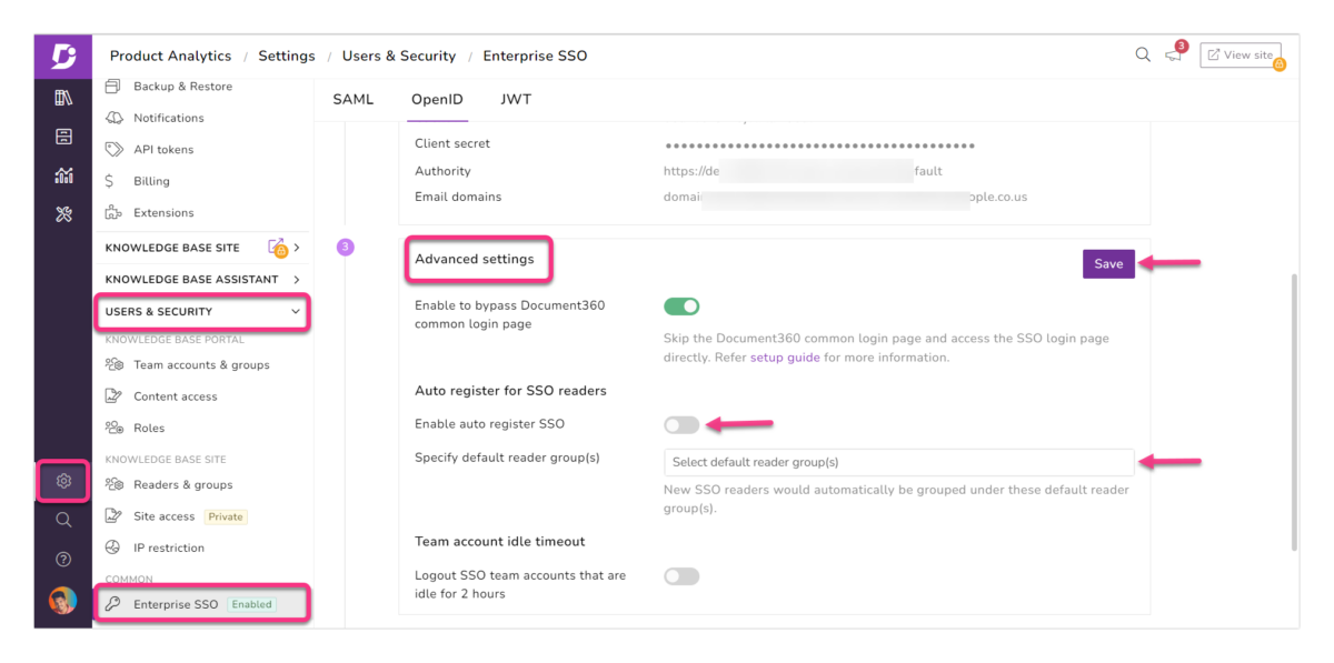 Create a delightful user experience with the Auto-register SSO feature