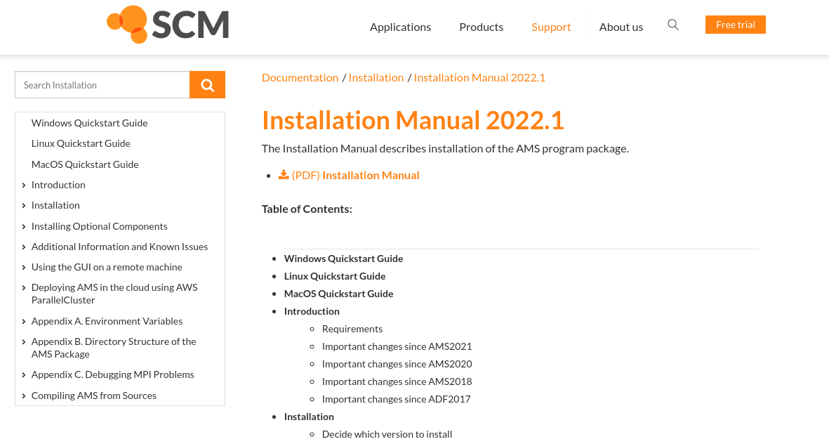 SCM installation guide example
