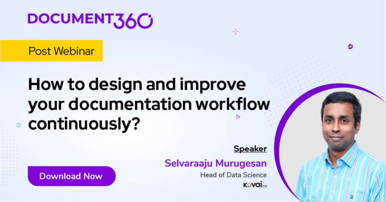 How to design and improve your documentation workflow continuously?