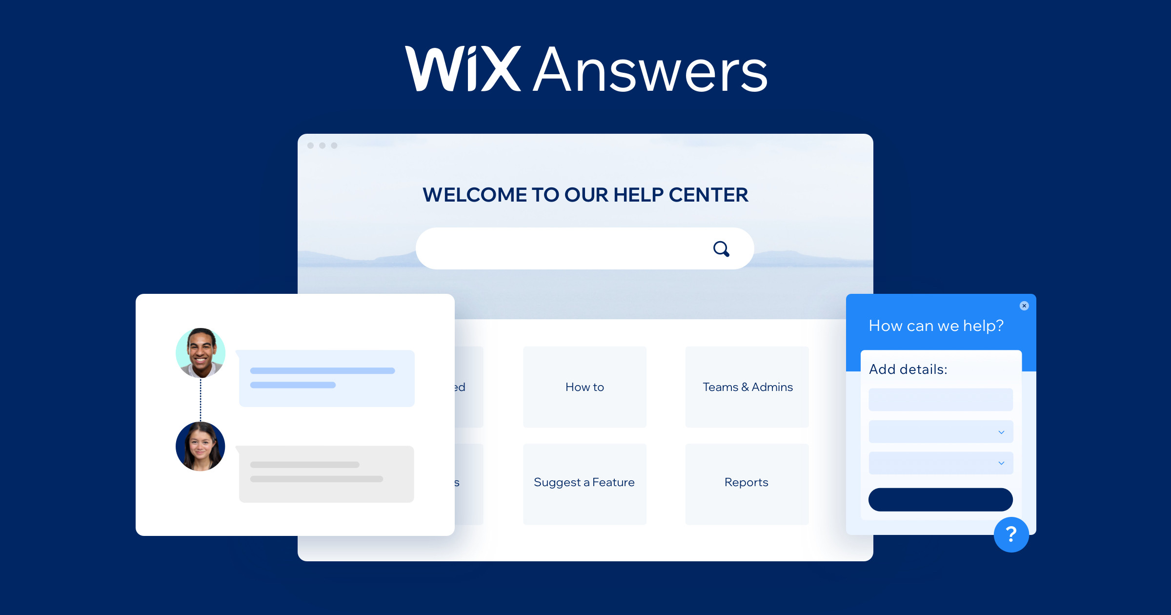 Wix home page