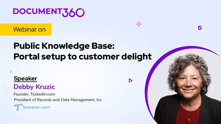 Public Knowledge Base: Portal Setup to Customer Delight