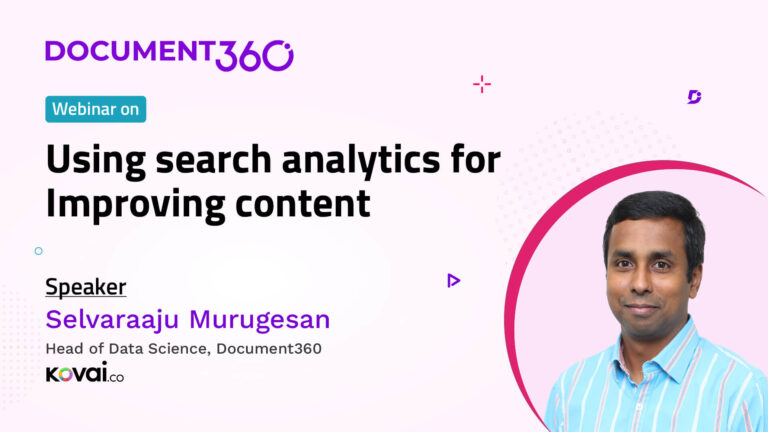 Using search analytics for improving content