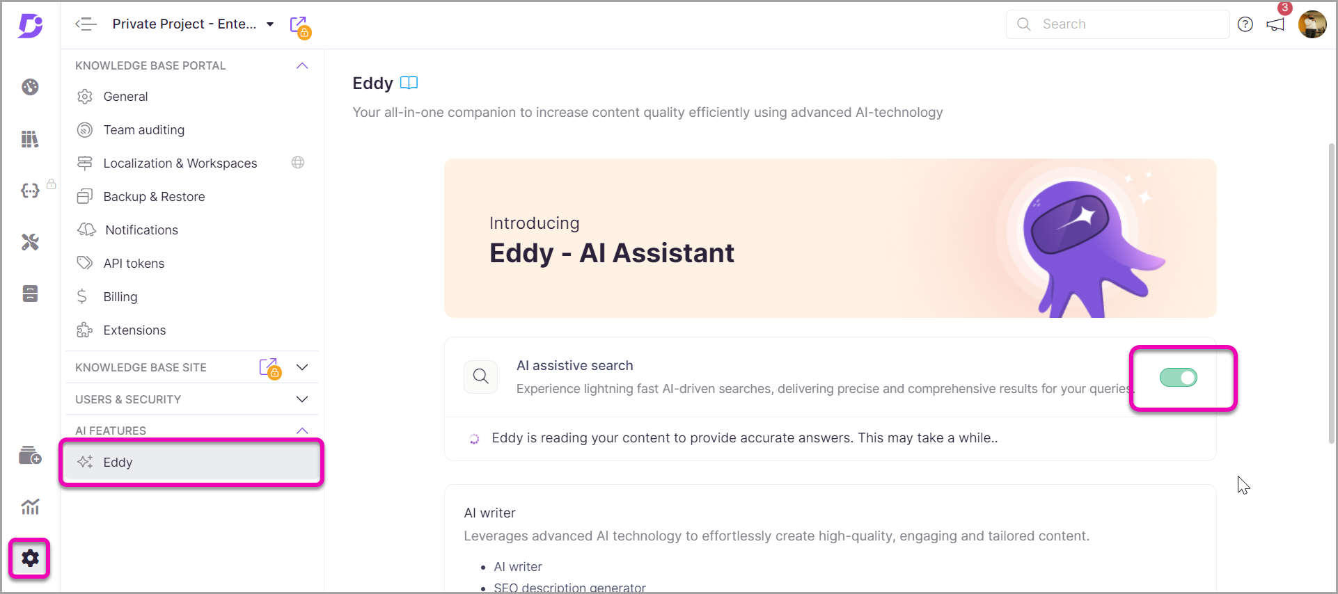 AI-assistive-search-in-knowledge-base