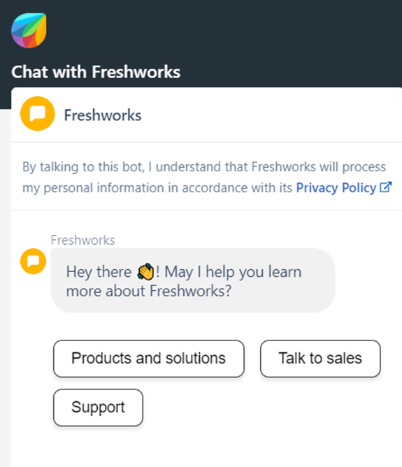 Freshworks chat