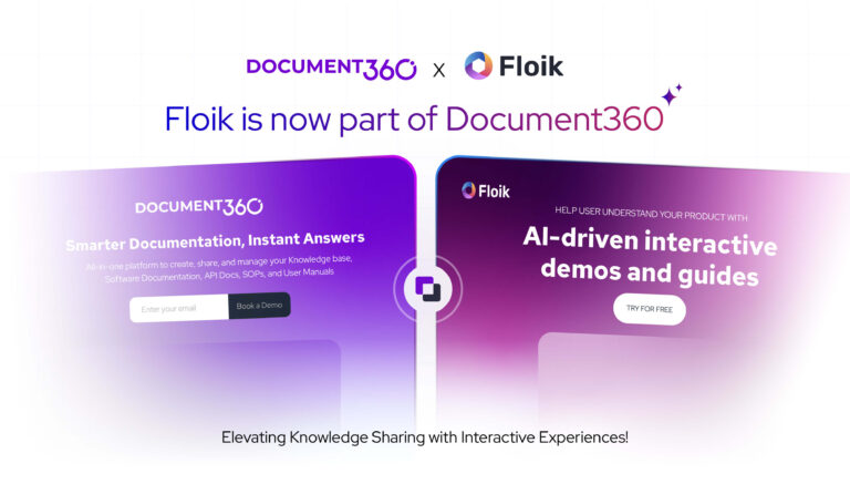 Document360 Acquires Floik to Enhance Knowledge Base