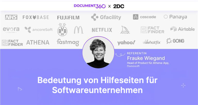 Bedeutung von Hilfeseiten für Softwareunternehmen