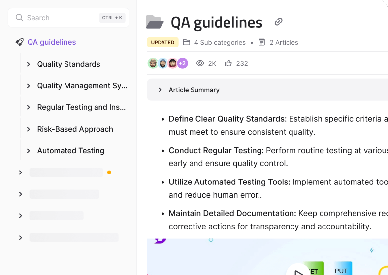 quality assurance