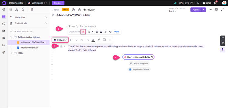 AI writer