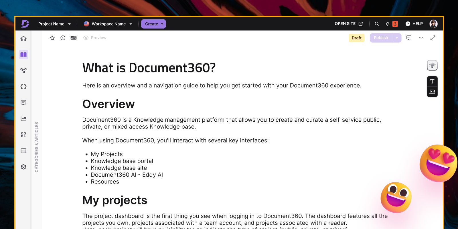 Improved editor look