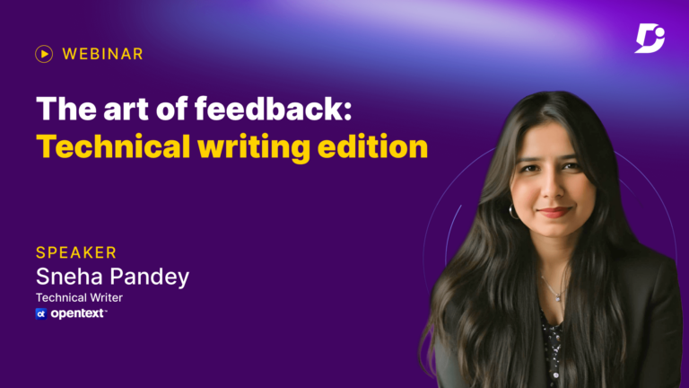 The art of feedback: Technical writing edition
