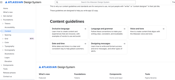 Atlassian content guide
