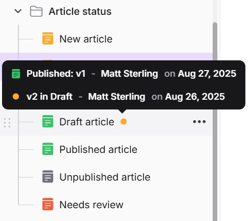 article management