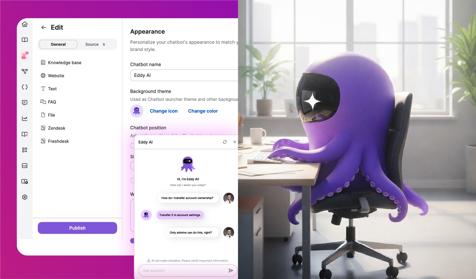 EDDY Ai chatbot WEB Thumbnail