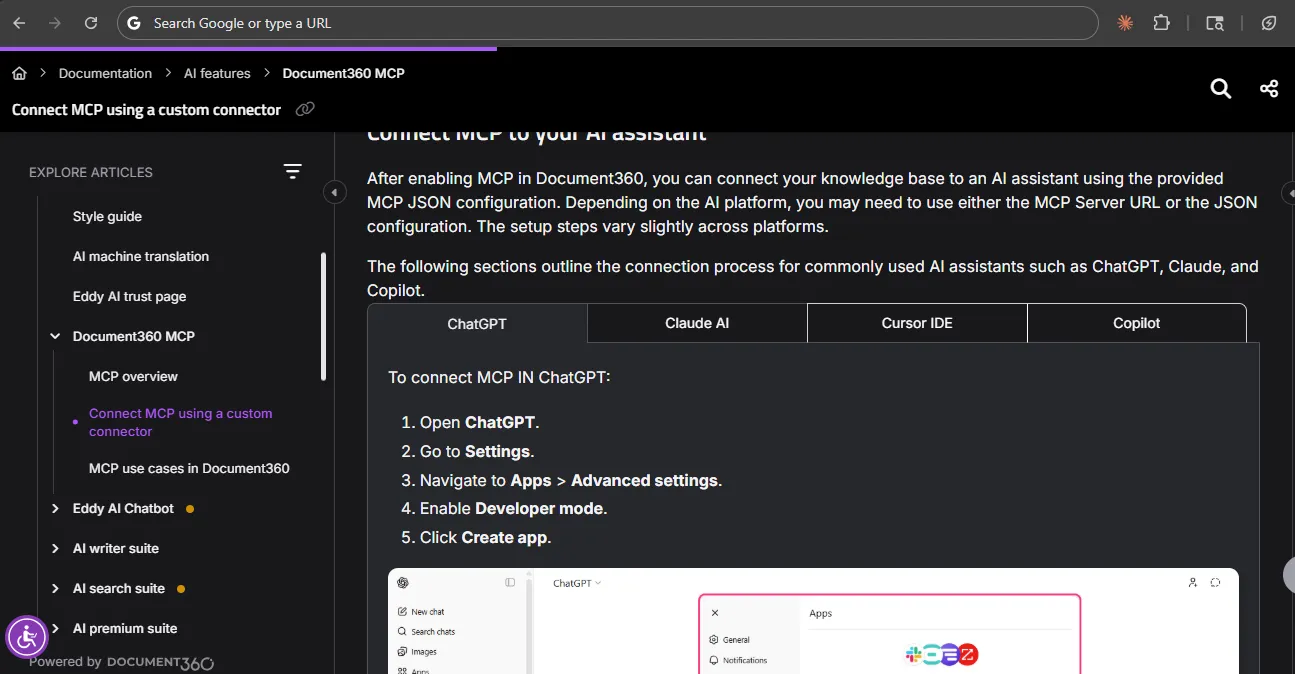 Screenshot of Cloudflare interactive tabs