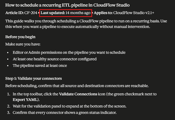 Docs showing old content that reflects old UI
