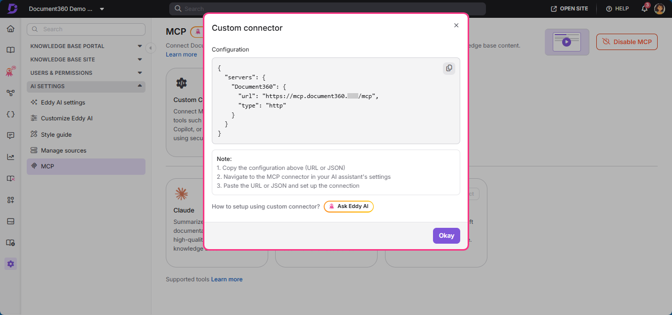 configuration in mcp