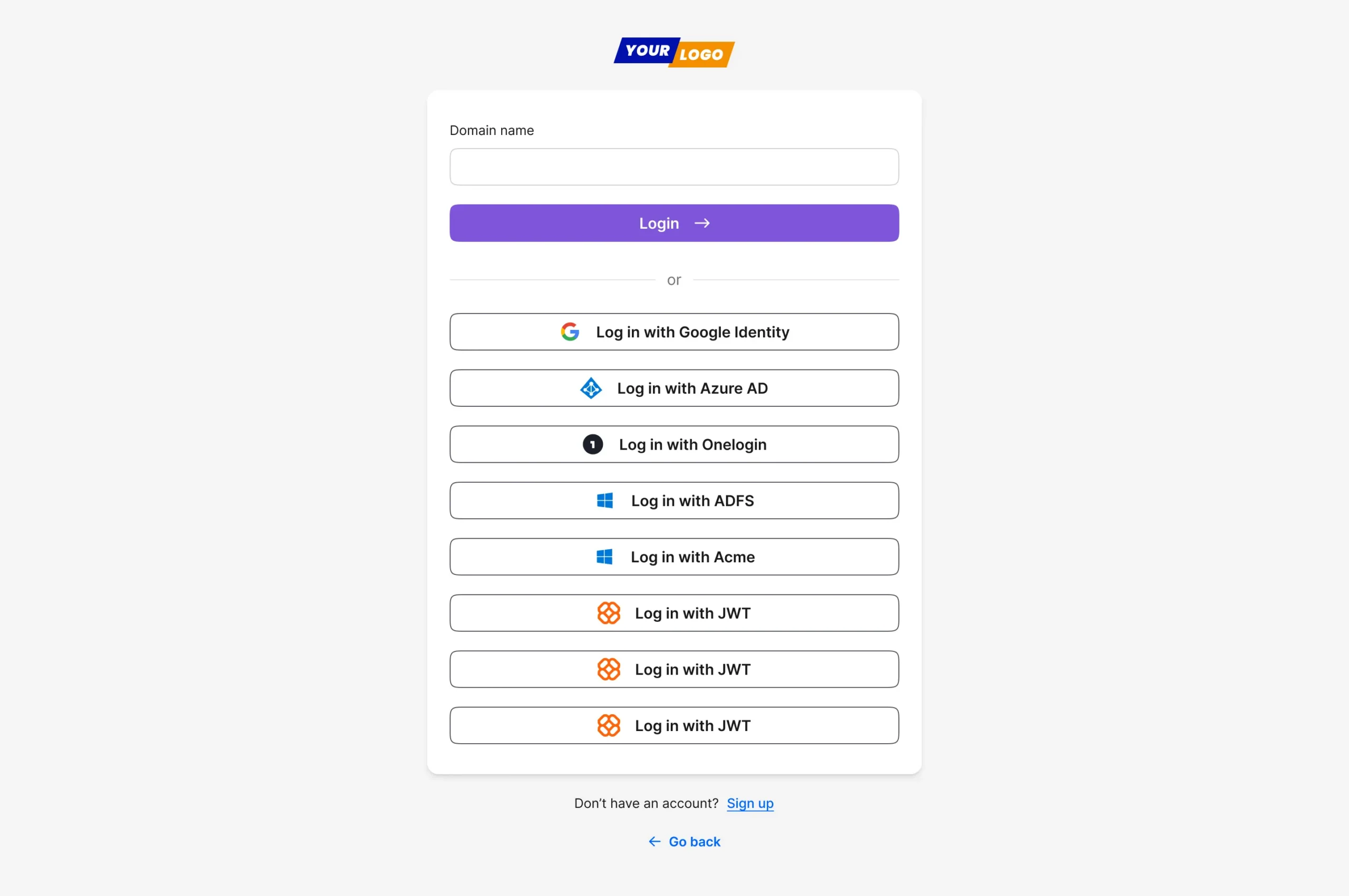 Dynamic authentication options in Document360