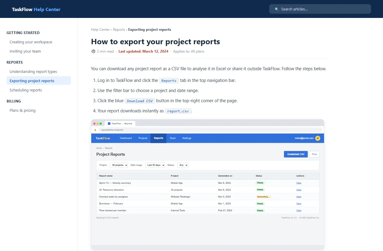 Guide to improving documentation readability