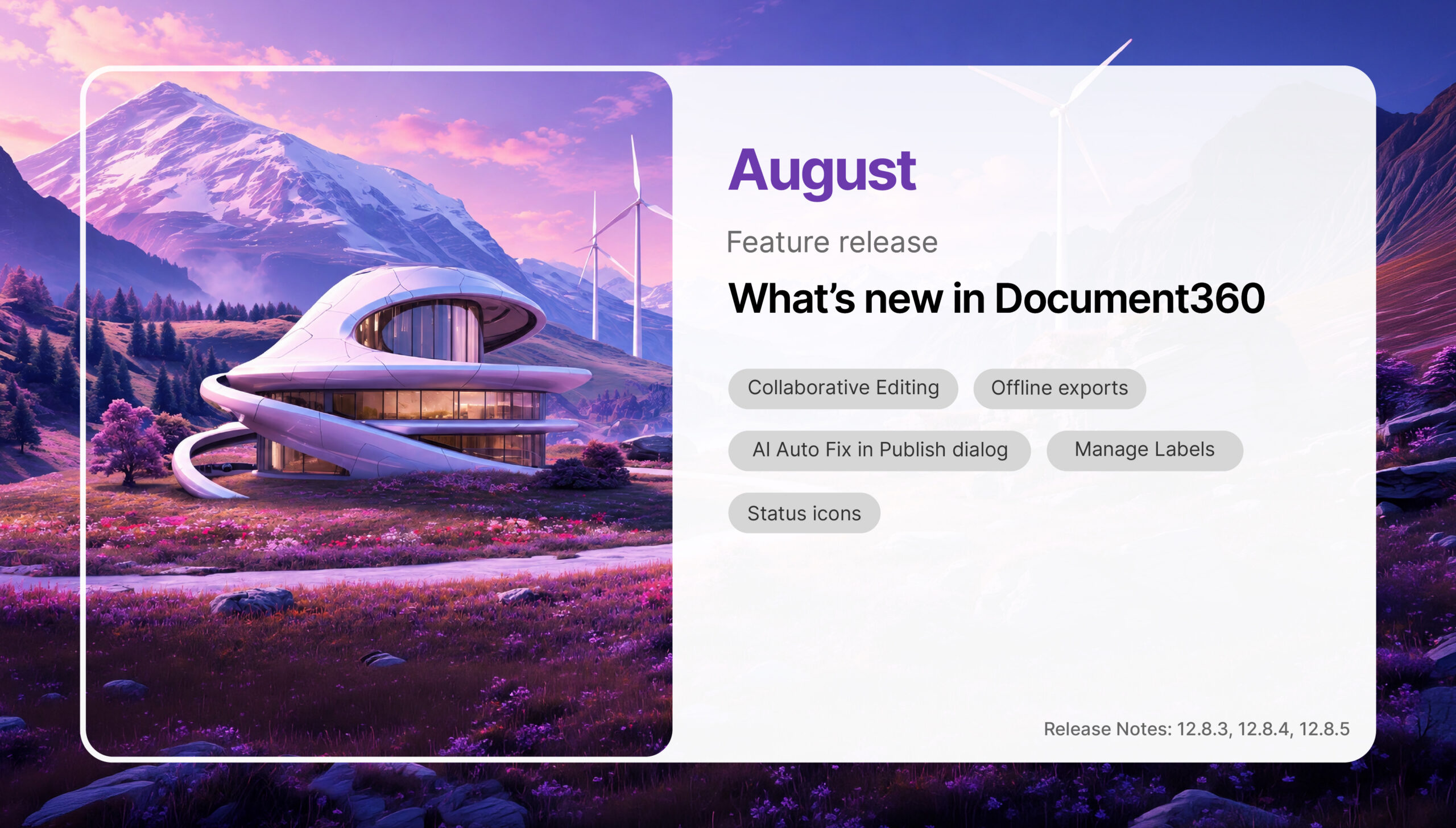 August Product Release blog 2026