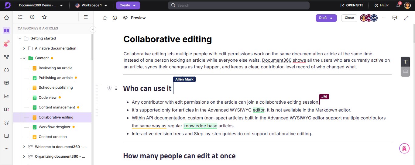 Collaborative Editing